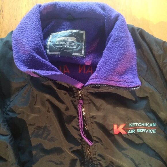 Vintage Ketchikan Air Service Turbine Express Fleece Lined Jacket - Picture 2 of 8